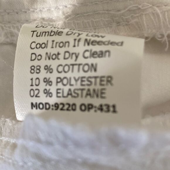 beija&Flor Denim White Pencil Mini Skirt - Picture 5 of 5